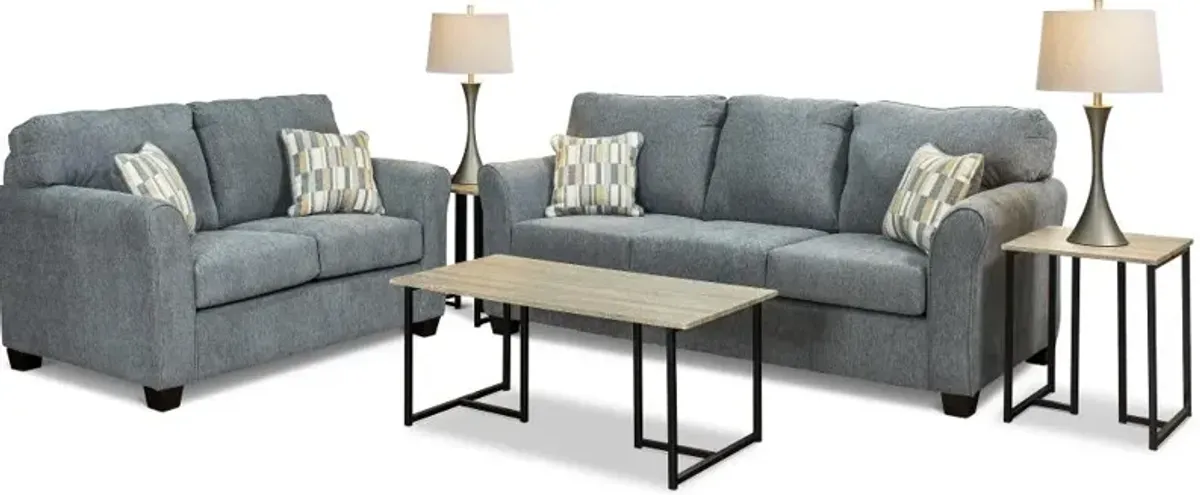 Nyla Gray 3-Piece Table Set