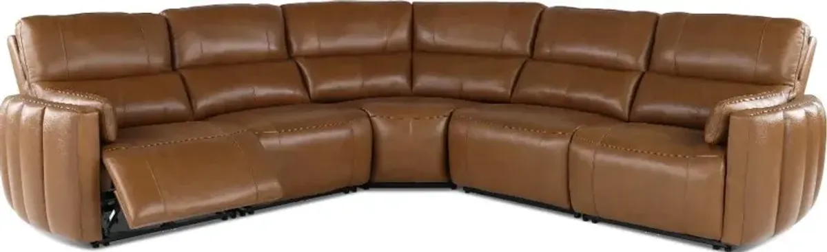 Modesto Sable 5-Piece Power Reclining Sectional