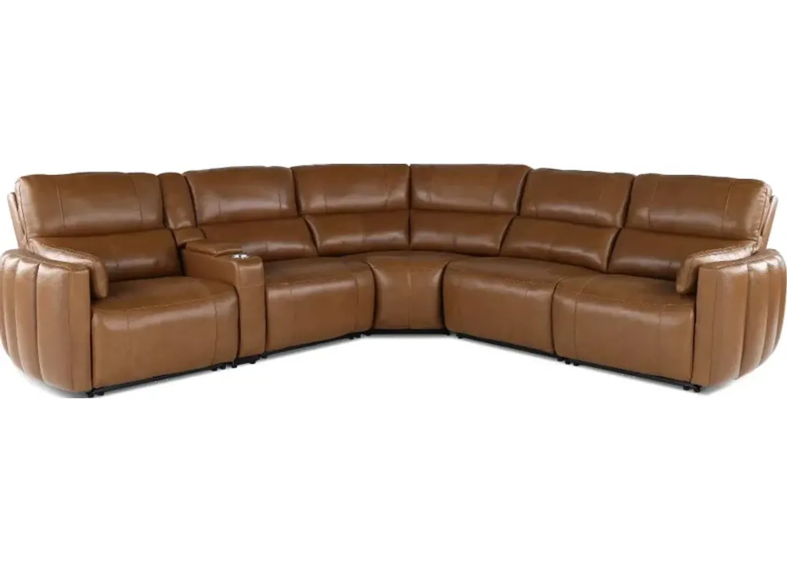 Modesto Sable 6-Piece Power Reclining Sectional