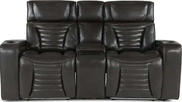 Transformer Dark Gray Zero-Gravity Power Reclining Loveseat