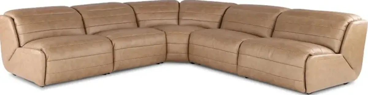 Jag Sand 5-Piece Power Reclining Sectional