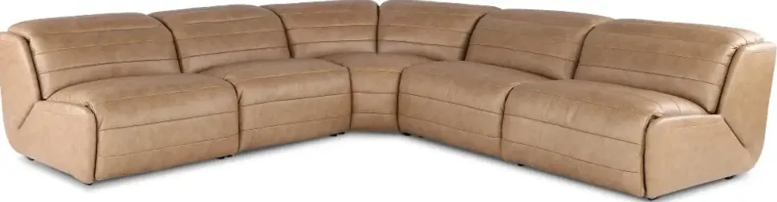 Jag Sand 5-Piece Power Reclining Sectional