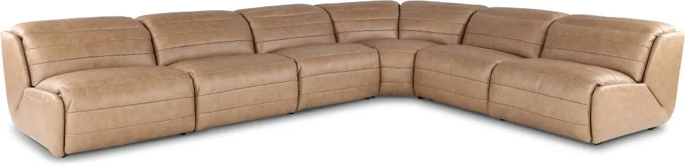 Jag Sand 6-Piece Power Reclining Sectional