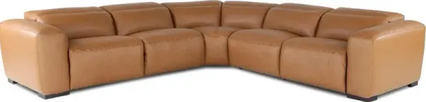 Chalet Butternut 5-Piece Power Reclining Sectional