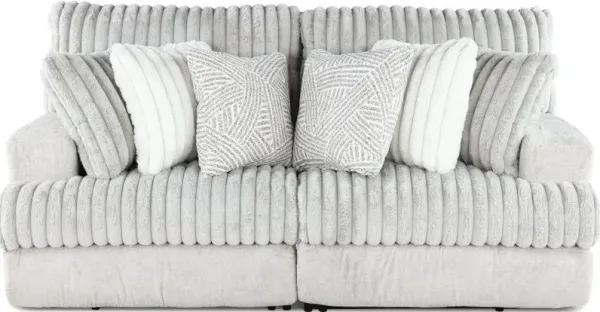 Abraxas Gray Power Reclining Loveseat