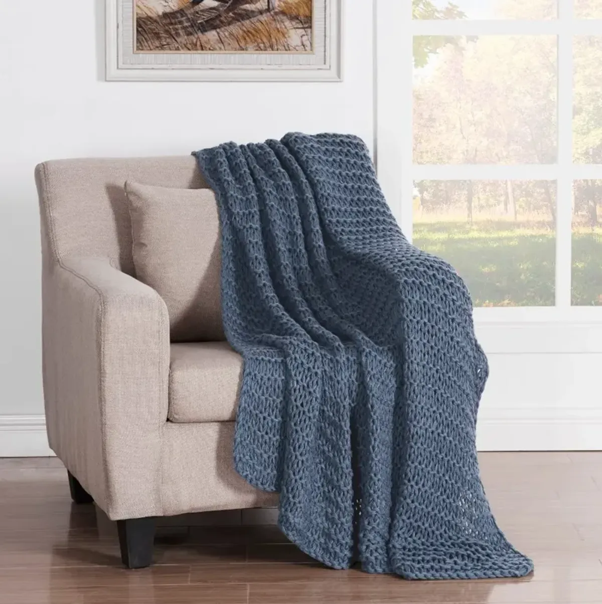 Luca Blue Throw