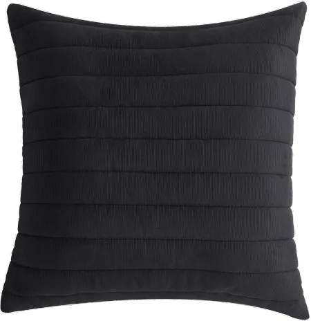 Valencia 20" Black Decorative Throw Pillow