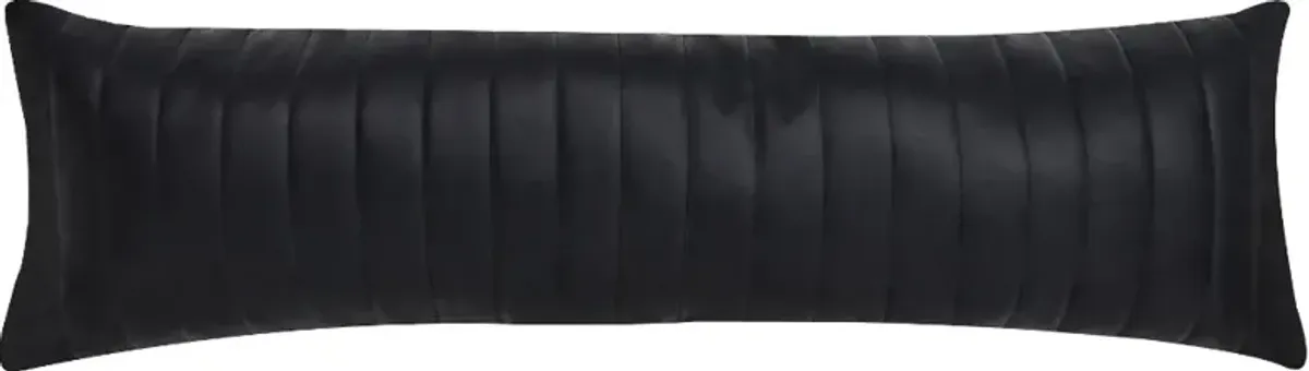 J. Queen Modern Varick Black Lumbar Decor Pillow