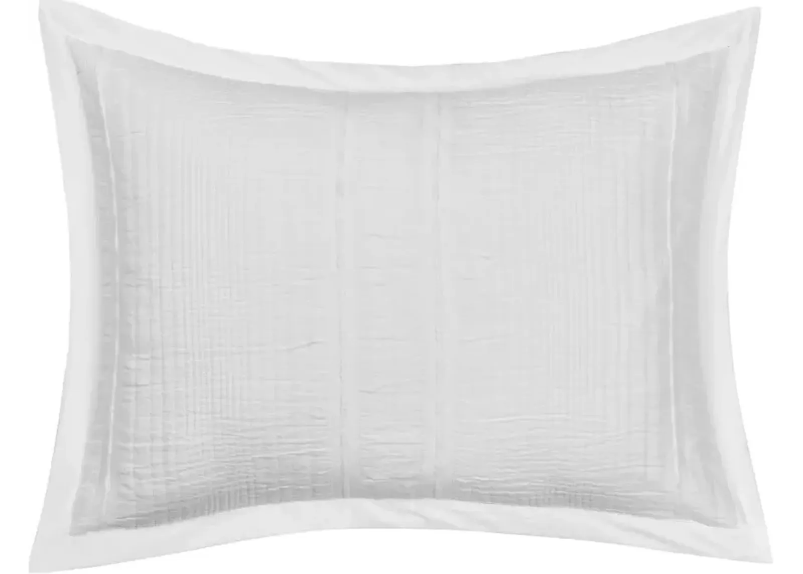 J. Queen Modern Brentwood White Standard Pillow Sham