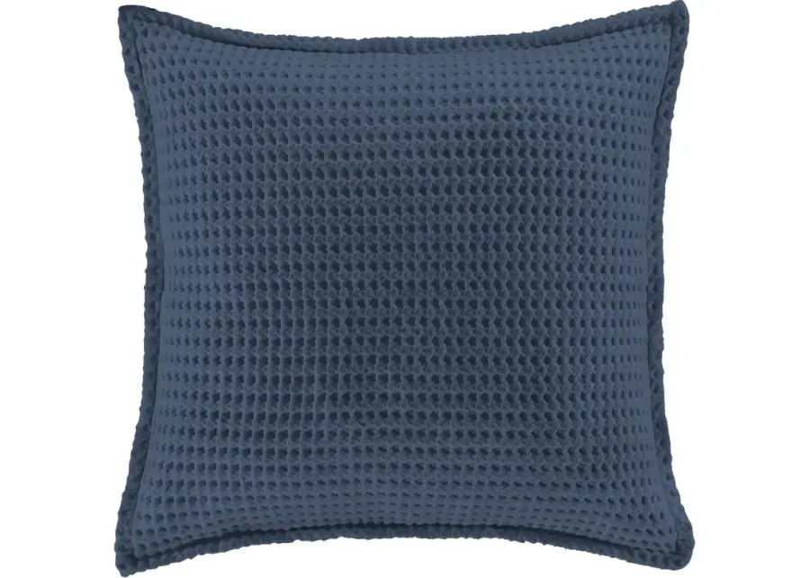 J. Queen Natural Pebble Beach Indigo Blue King Sham