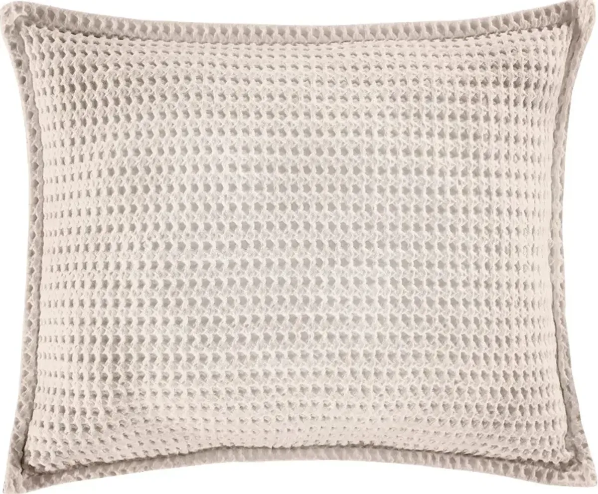 J. Queen Natural Pebble Beach Sand Standard Sham