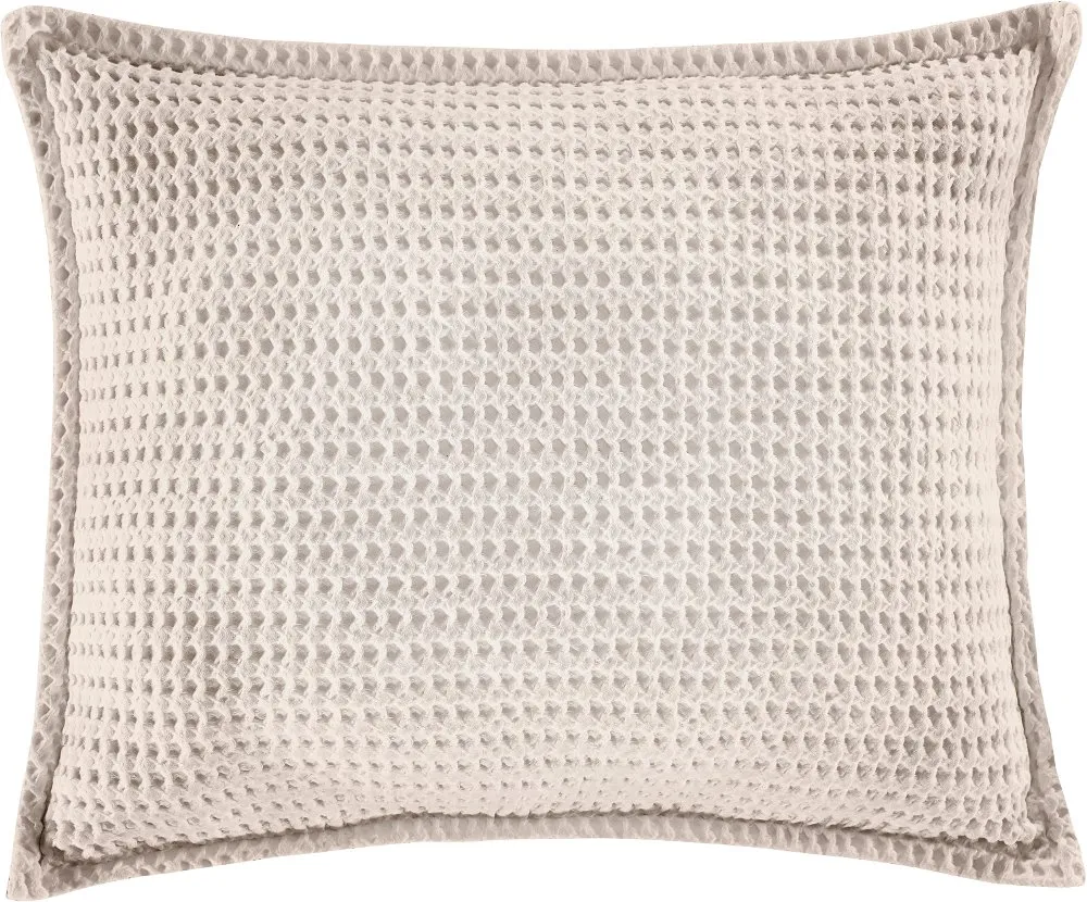 J. Queen Natural Pebble Beach Sand Standard Sham