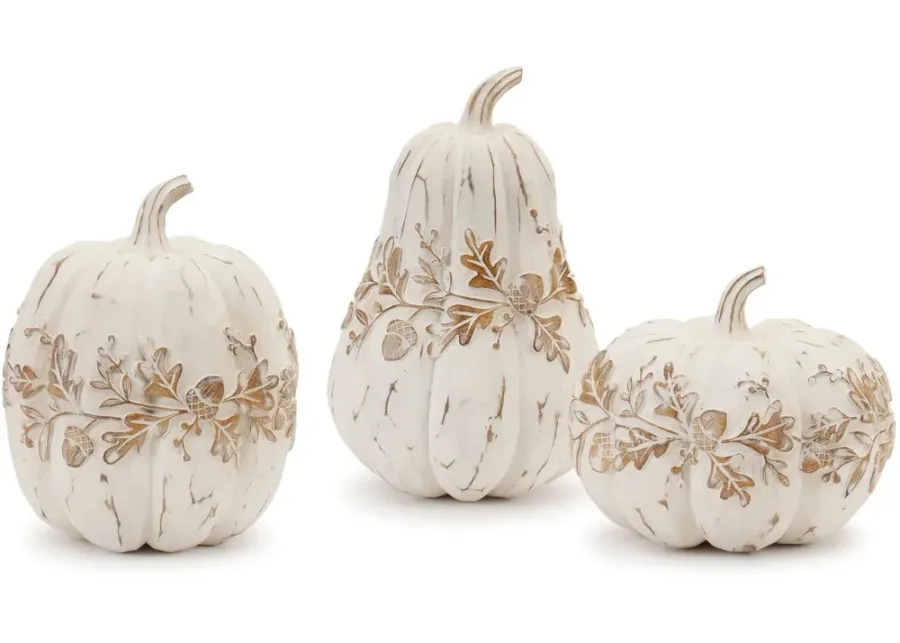 Small Decorative White Pumpkin