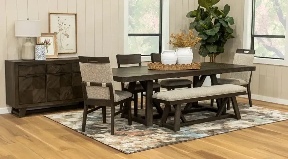 Hearst Reclaimed Brown 6 Piece Dining Set