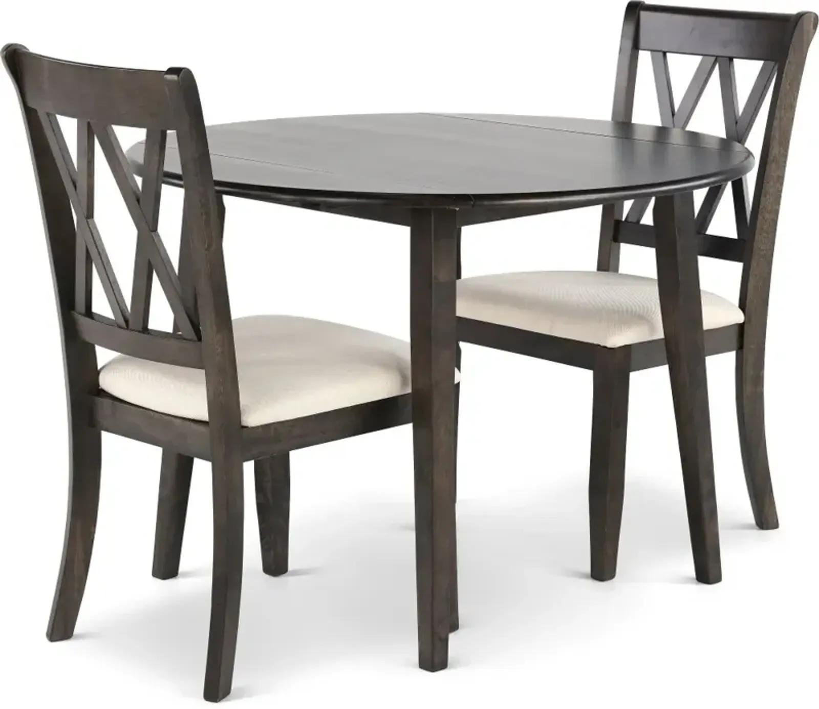 Lakewood Espresso Brown 3 Piece Dining Set