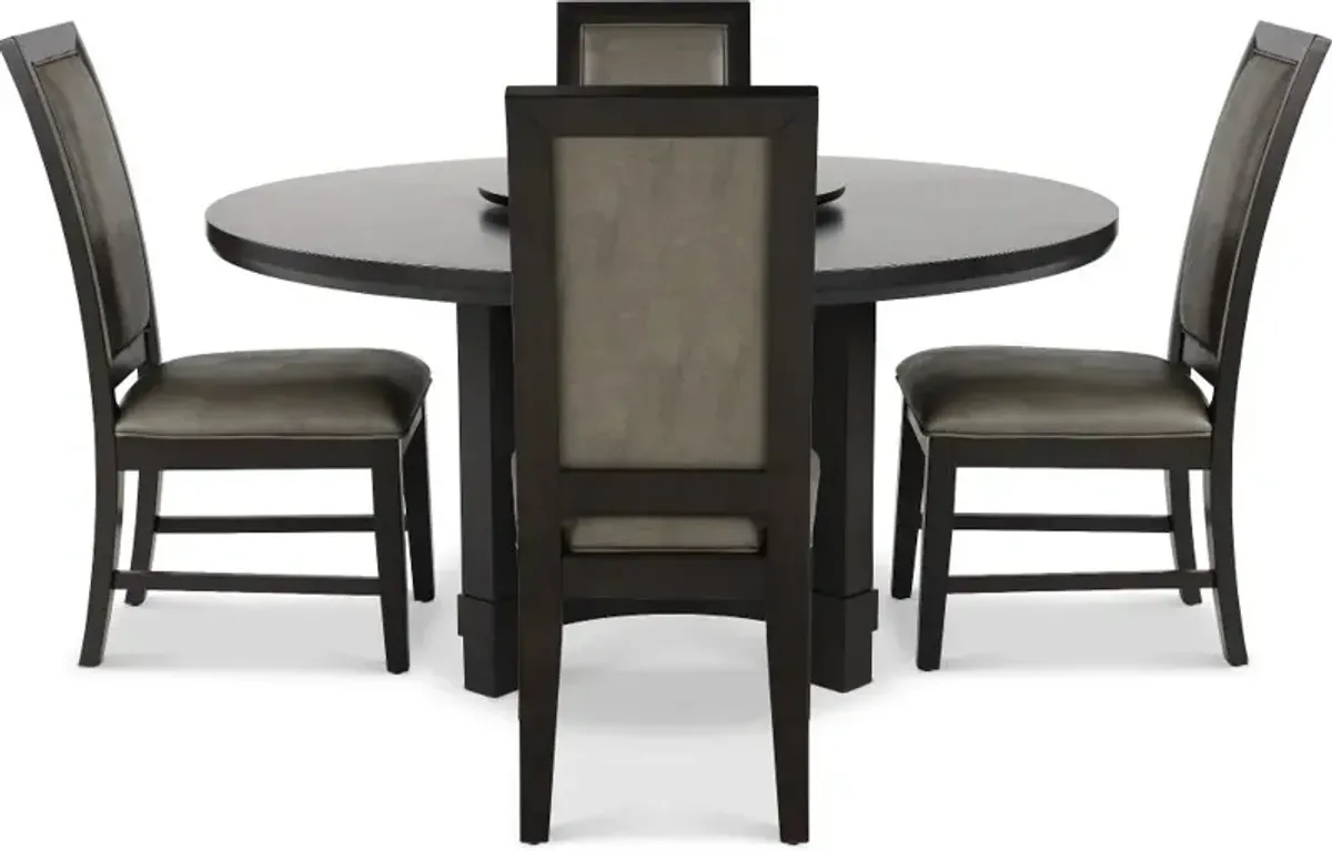 Jeffries Brown 5 Piece Dining Set