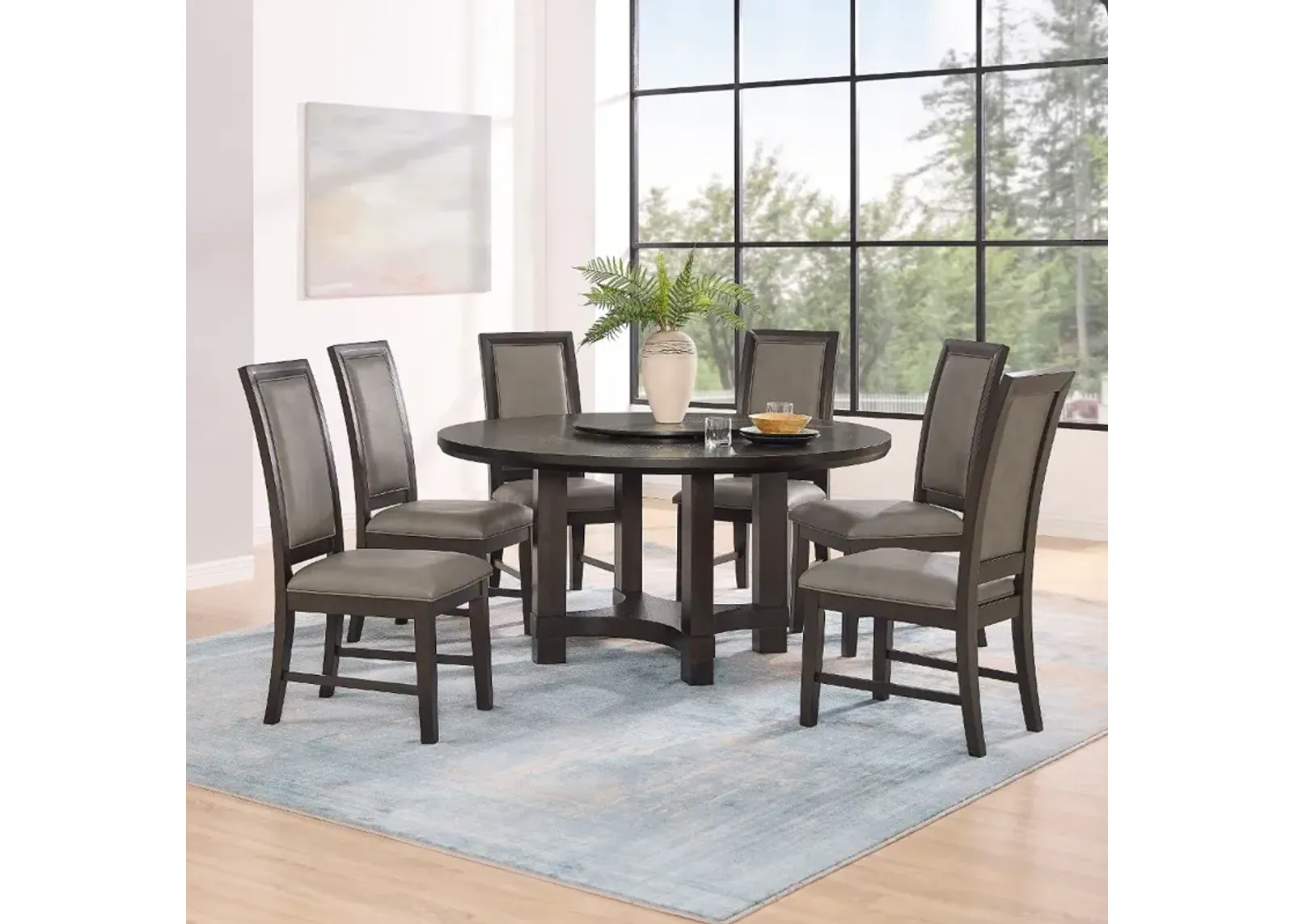 Jeffries Brown 5 Piece Dining Set