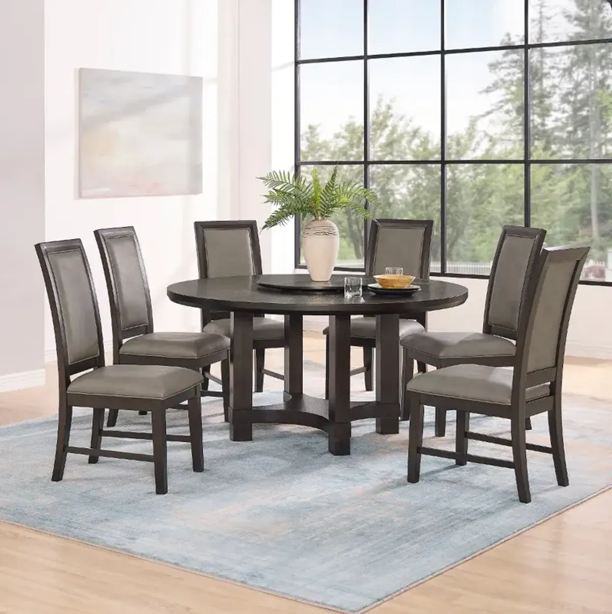 Jeffries Brown 5 Piece Dining Set