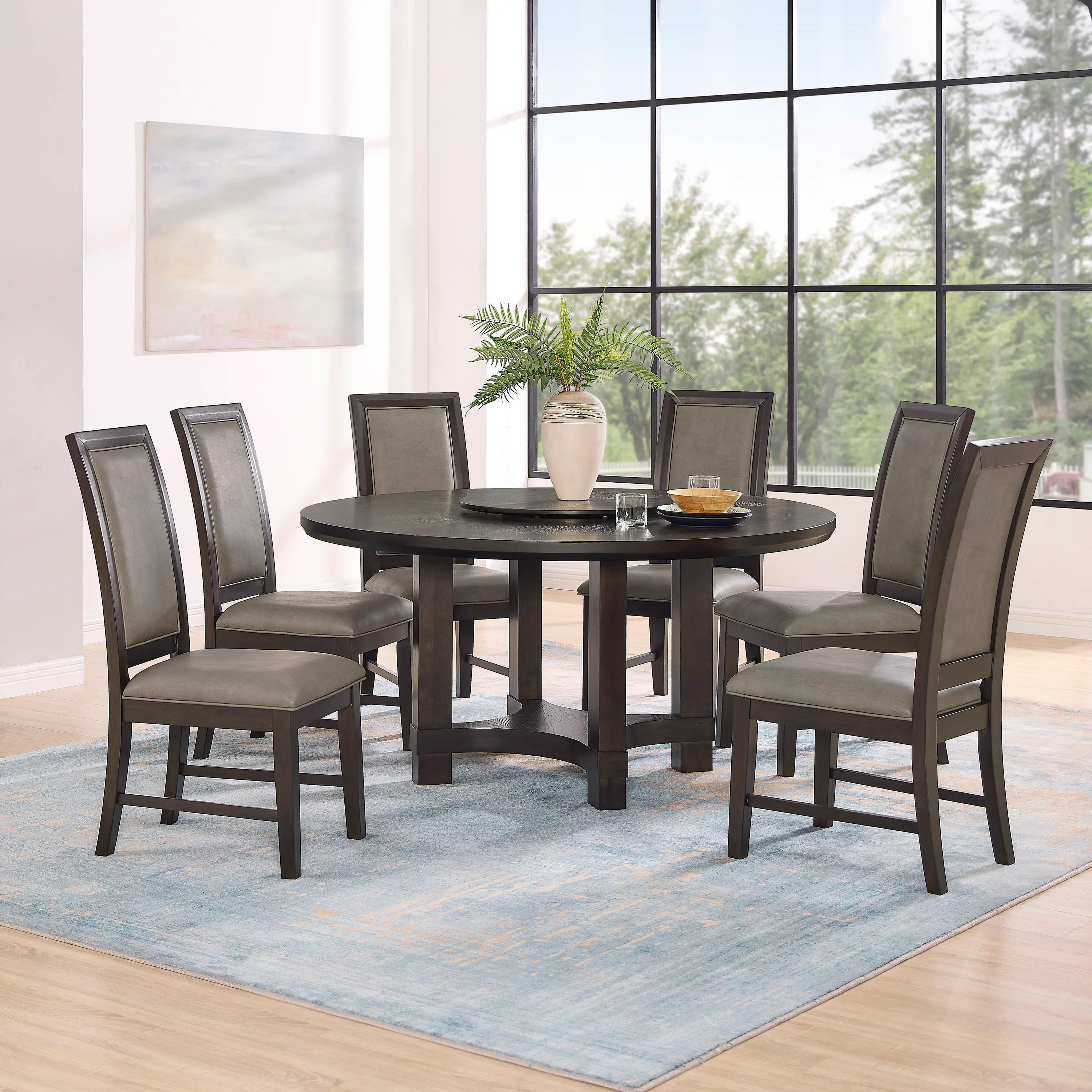 Jeffries Brown 5 Piece Dining Set