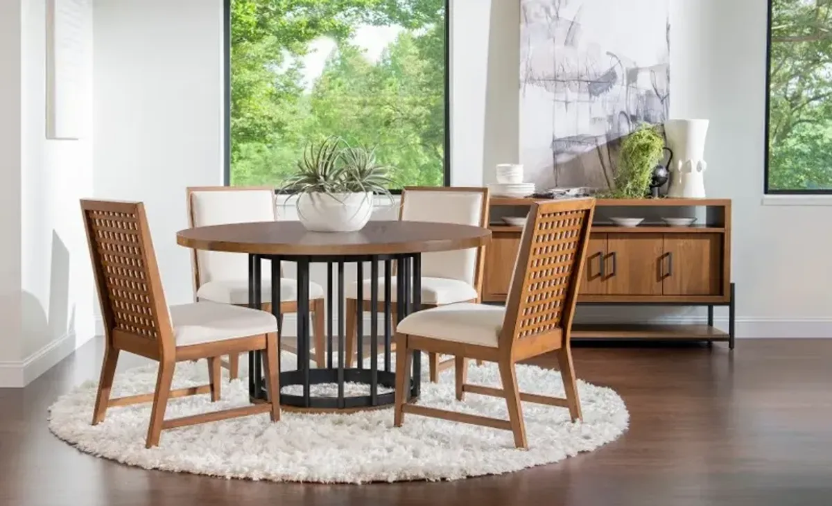 Midland Brown 5 Piece Dining Set