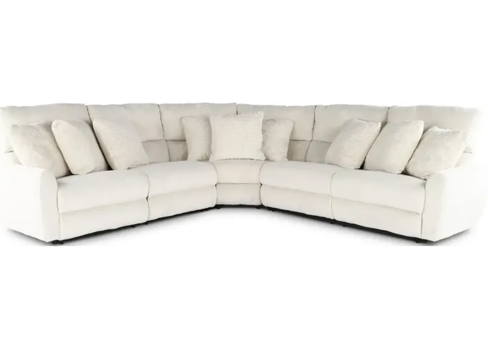 Majesty White 3-Piece Power Reclining Sectional