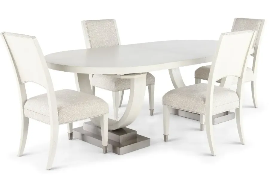 Brighton Gray 5 Piece Dining Set