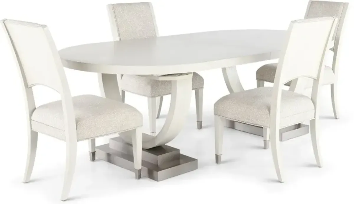 Brighton Gray 5 Piece Dining Set