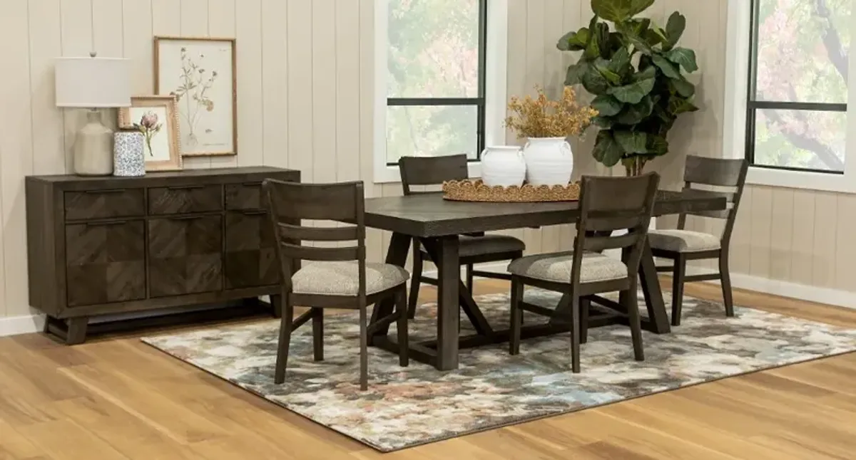 Hearst Reclaimed Brown 5 Piece Dining Set