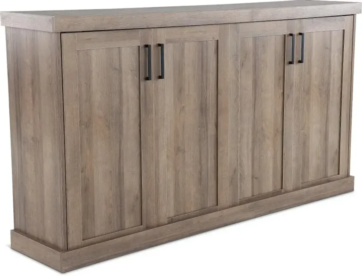 Roberts Oak Twin Murphy Bed