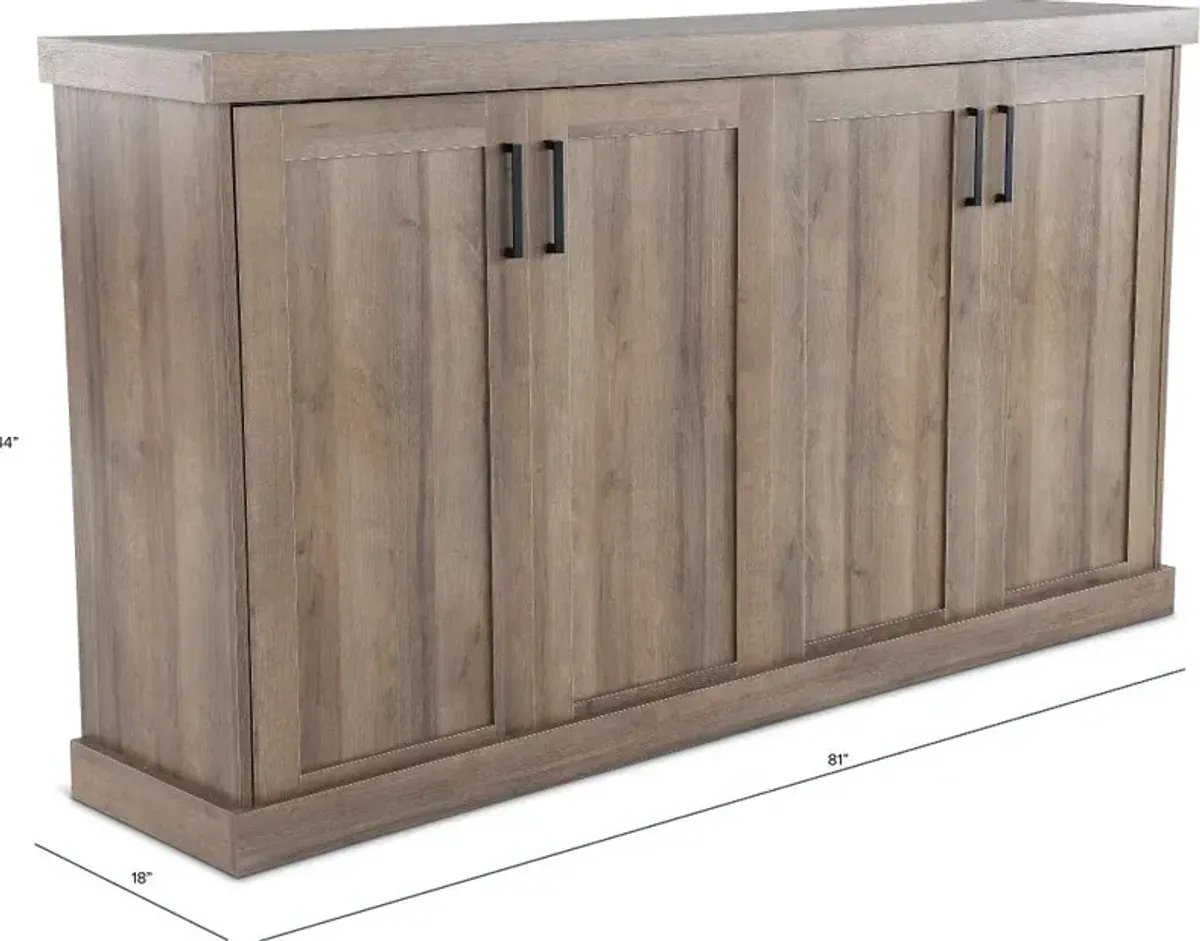 Roberts Oak Twin Murphy Bed