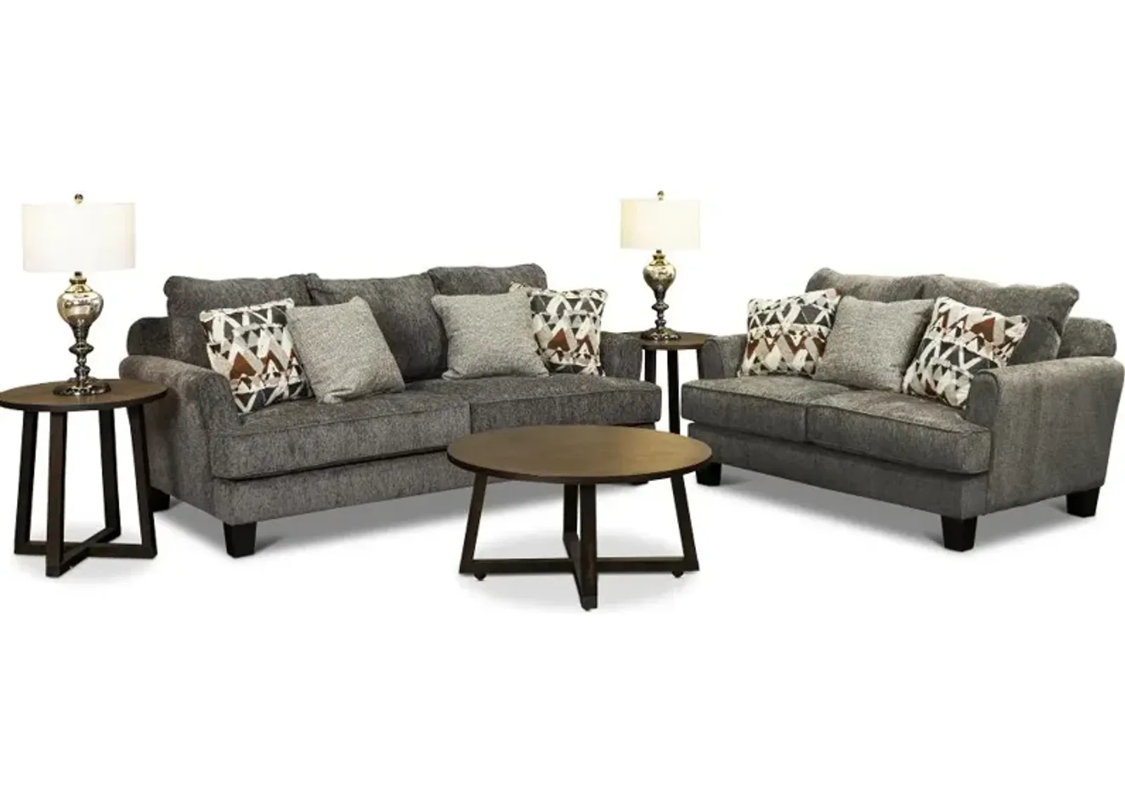 Bryn Gray 7 Piece Living Room Set