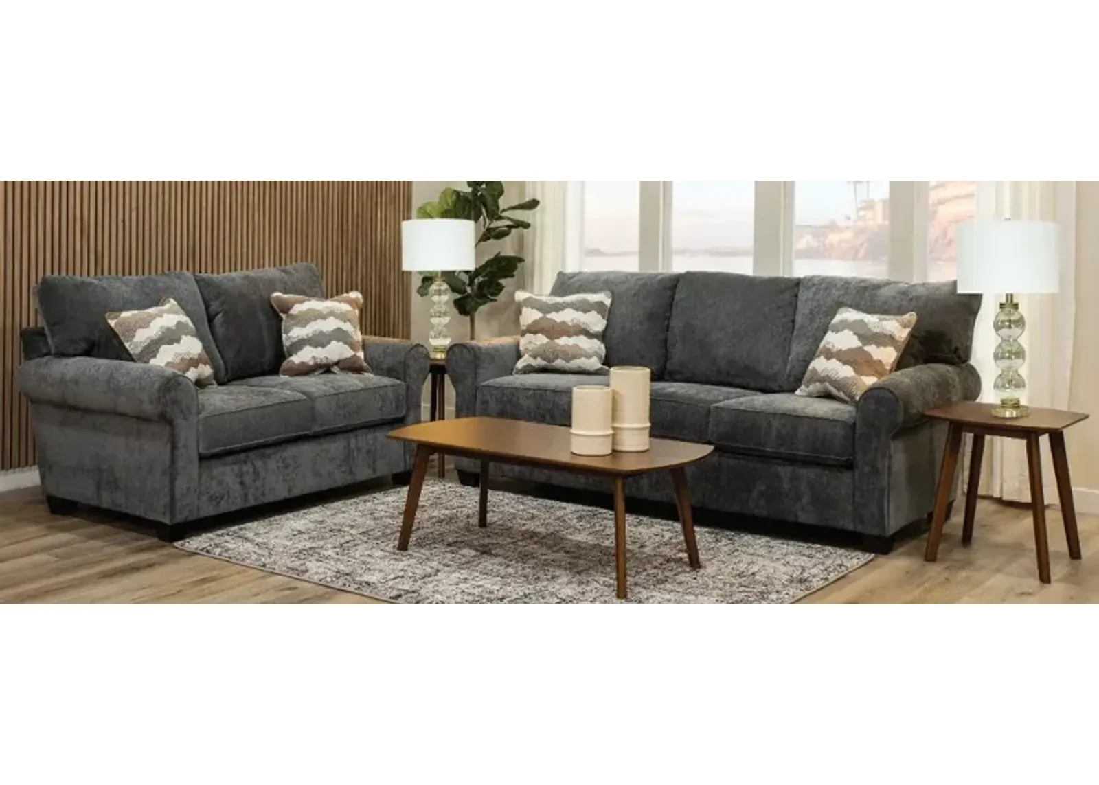 Seaside Gray 7 Piece Living Room Set