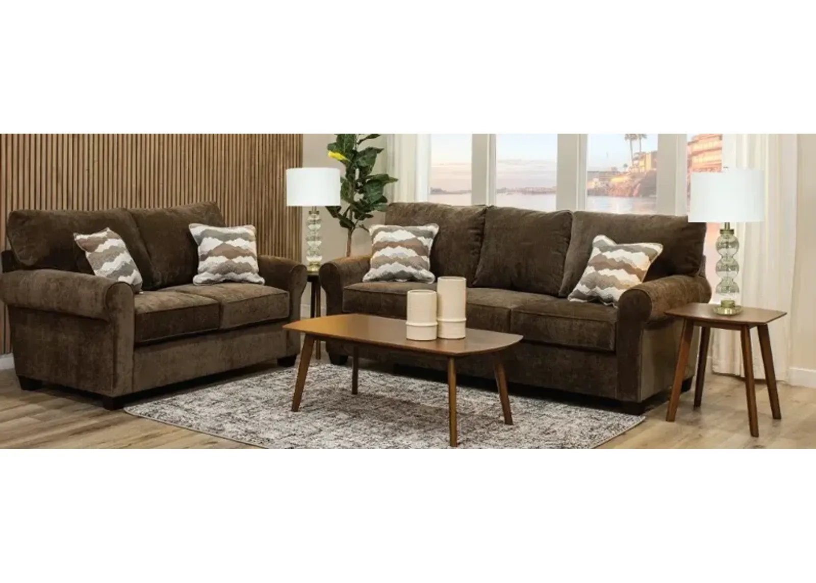 Seaside Gray 7 Piece Living Room Set