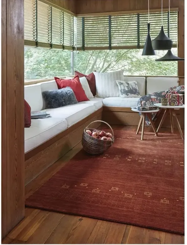 Simply Gabbeh 5 x 8 Adobe Red Area Rug