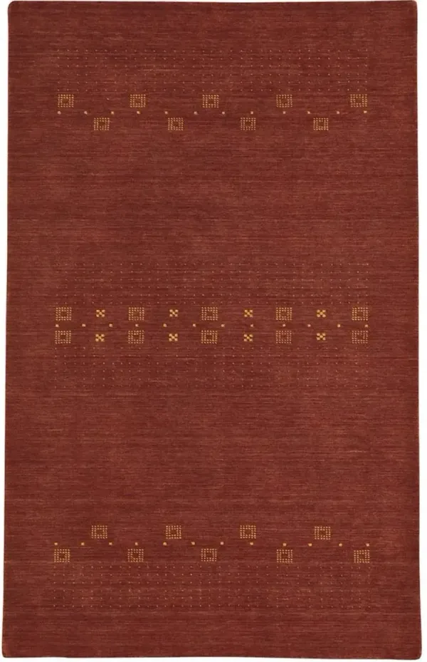 Simply Gabbeh 5 x 8 Adobe Red Area Rug