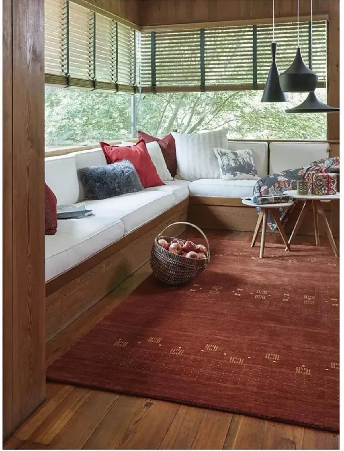 Simply Gabbeh 8 x 10 Adobe Red Area Rug