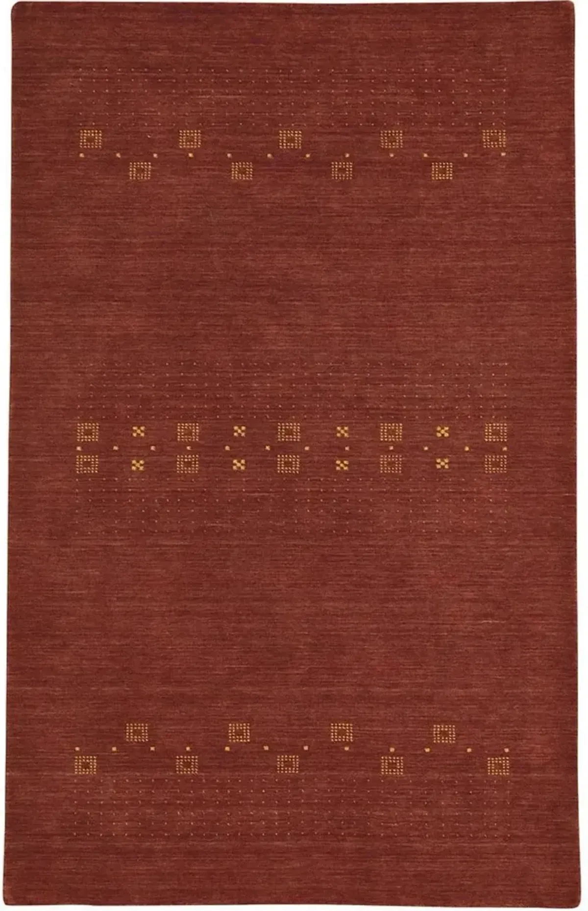 Simply Gabbeh 8 x 10 Adobe Red Area Rug