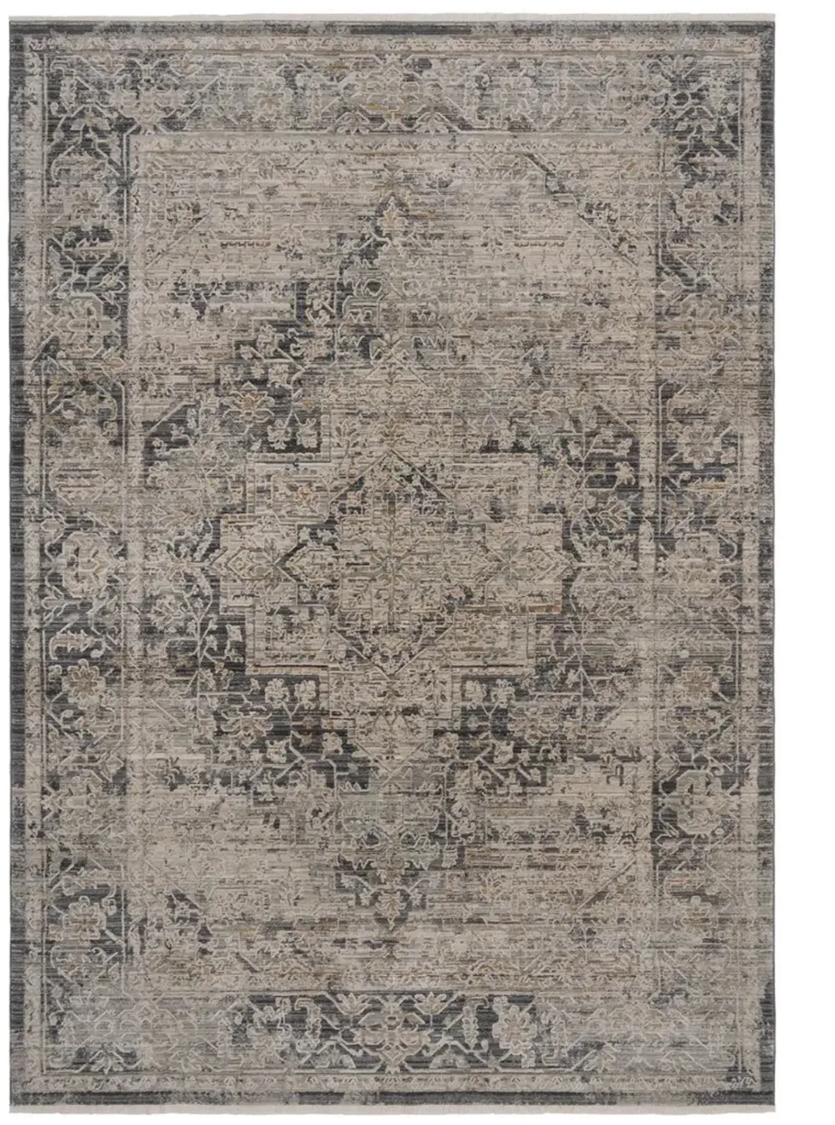 Zenith-Heriz 5 x 8 Smoke Gray Area Rug