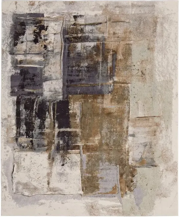 Clio 5 x 8 Gray Multicolored Area Rug