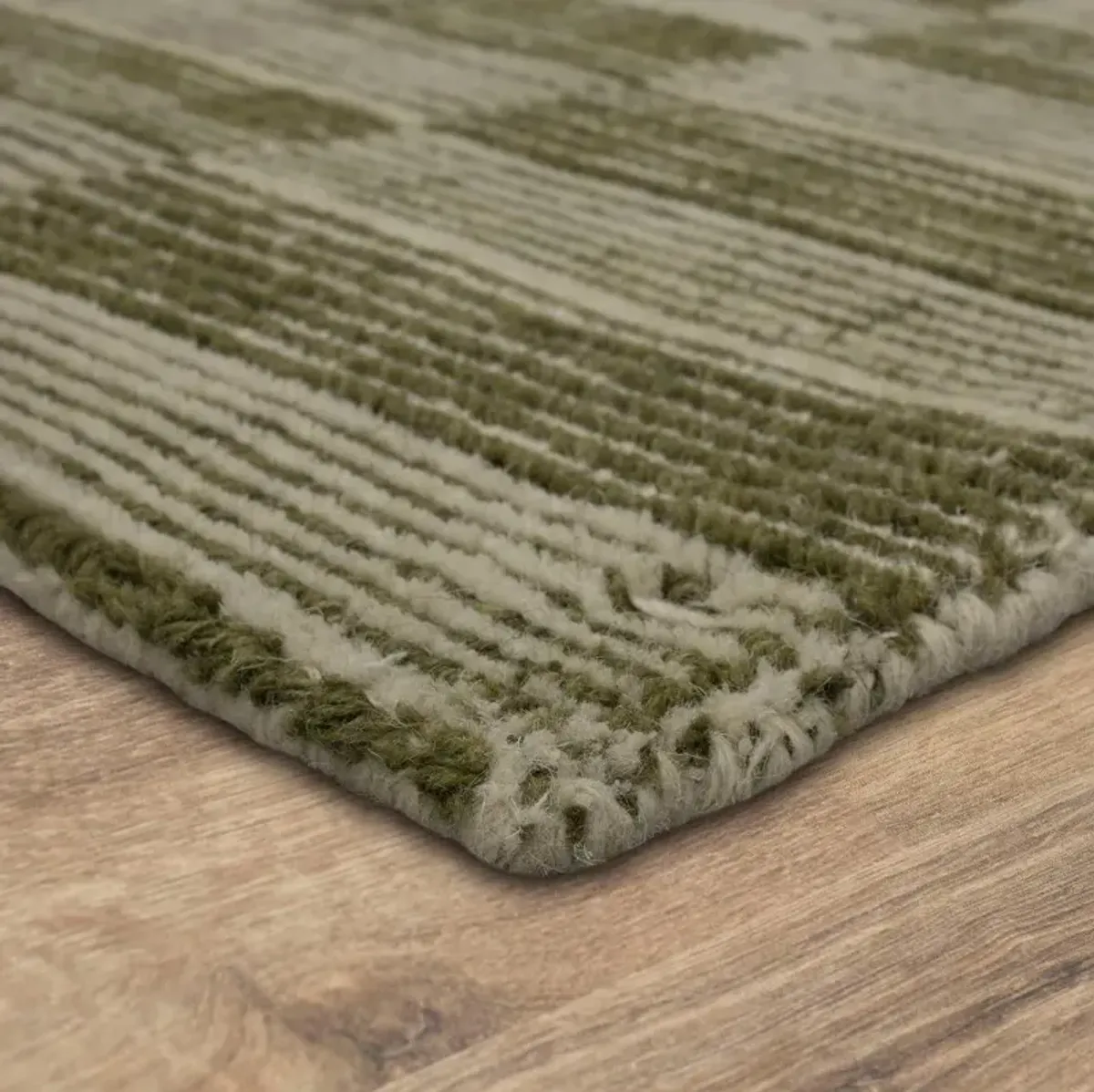 Broken Stripe 5 x 8 Sage Green Area Rug