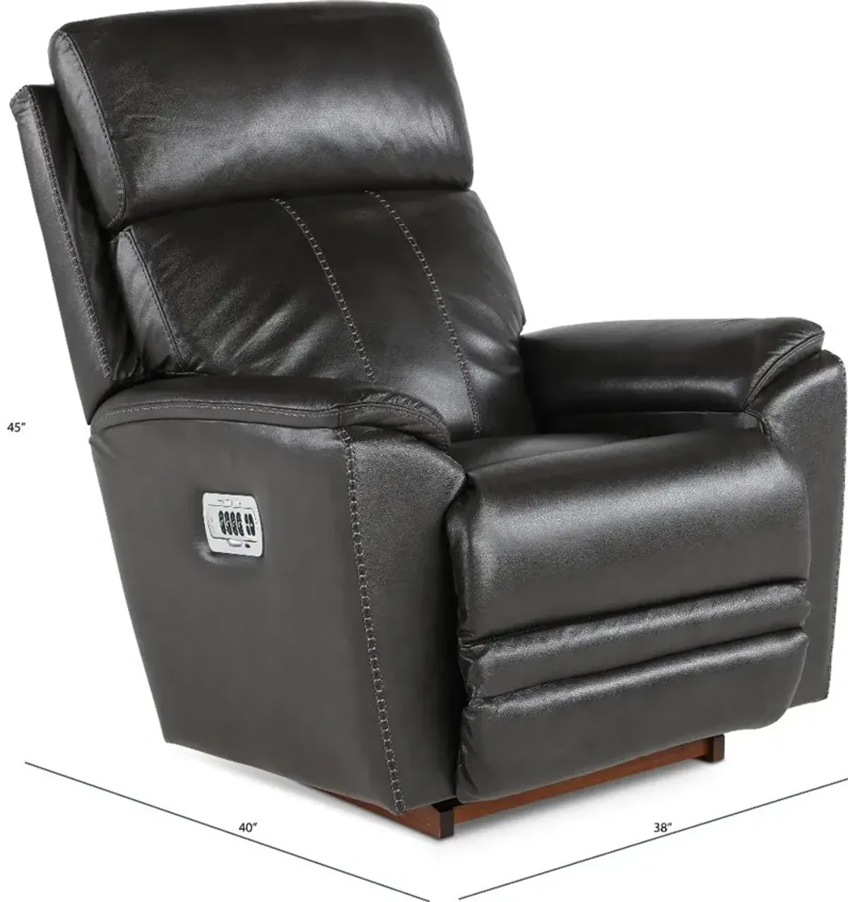 Talladega Shitake Power Rocker Recliner with Headrest and Lumbar