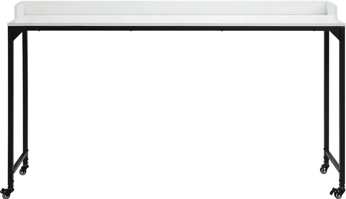 Sumter White Over-Bed Desk