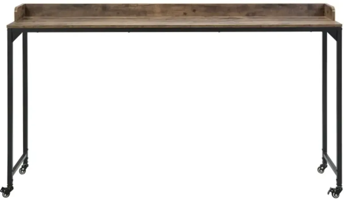 Sumter Brown and Black Over-Bed Desk