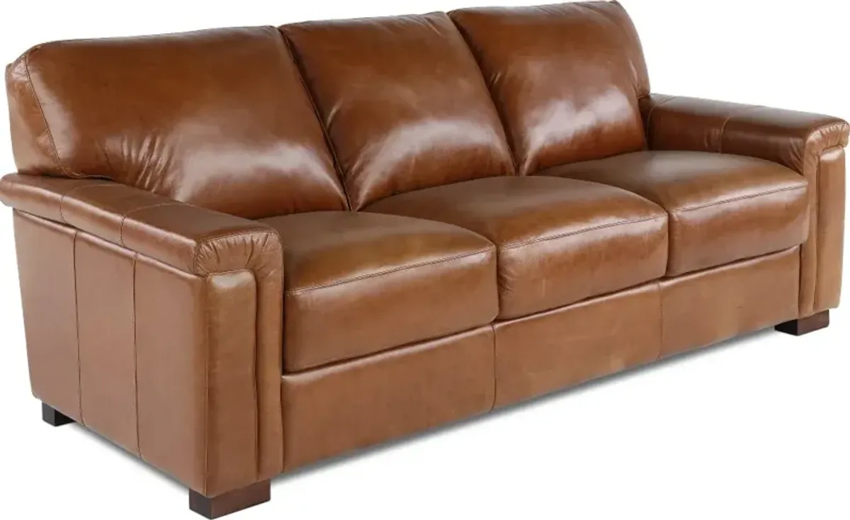 Splendor Brown Leather Sofa