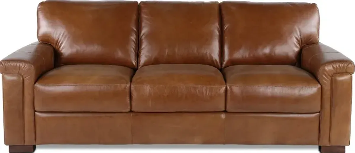 Splendor Brown Leather Sofa