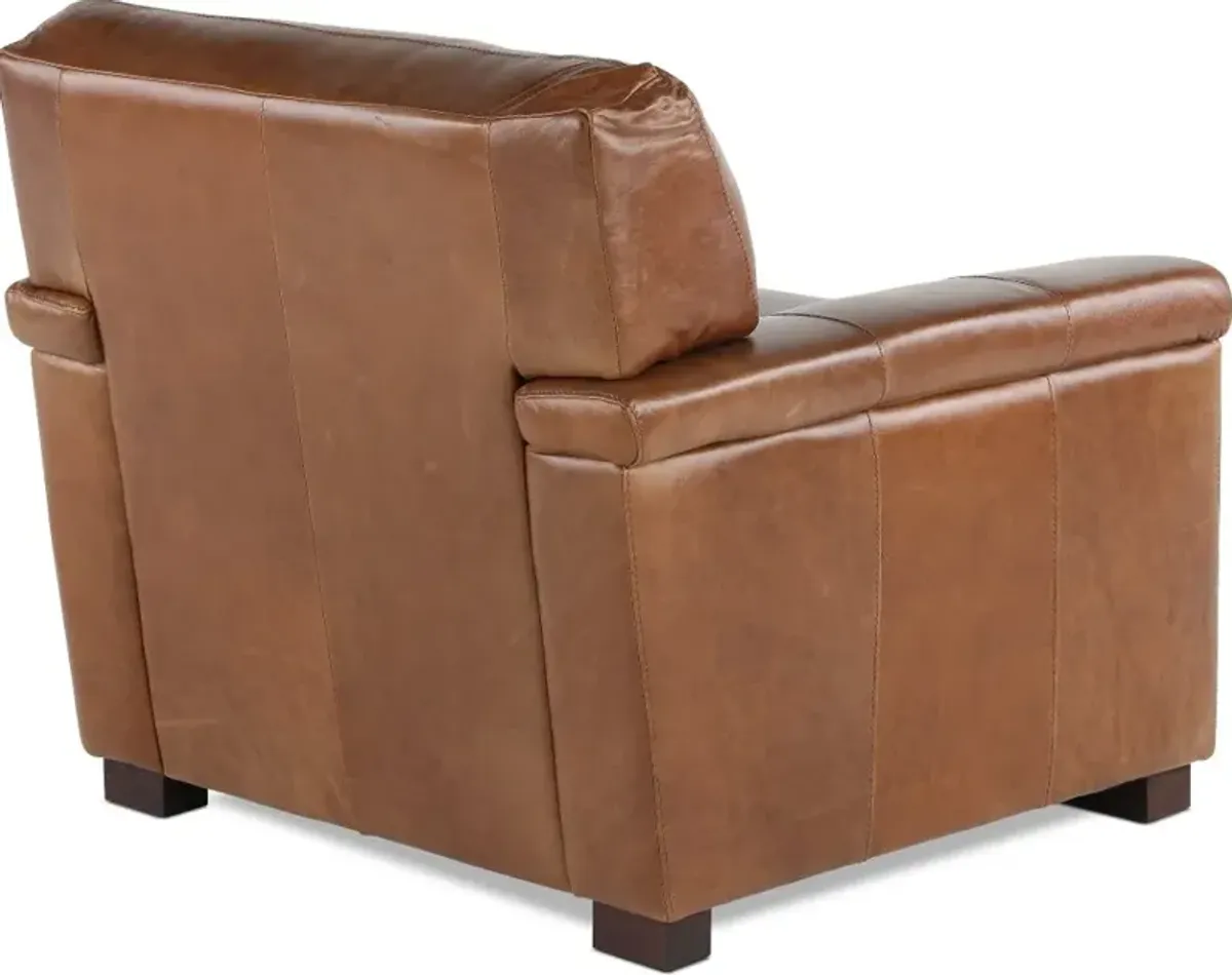 Splendor Brown Leather Chair