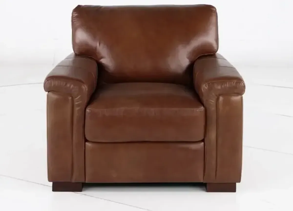 Splendor Brown Leather Chair