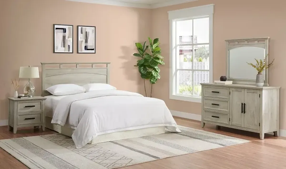 Matias Off-White 4-Piece Queen Bedroom Set