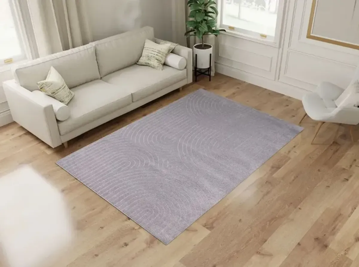 Pure Light 5 x 8 Gray Area Rug