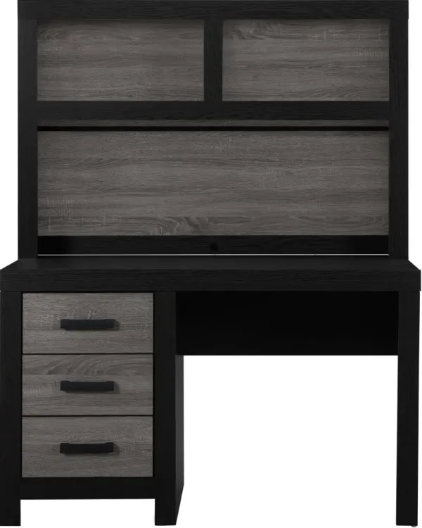 Lisbon Gray and Black Desk